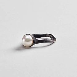 german kabirski Handmade White Pearl Ring for Women