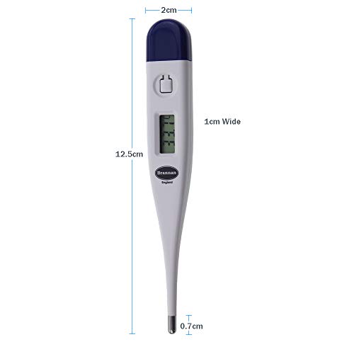 Brannan Digital Vets Thermometer for Pet Owners of Dogs Cats Horses Animals with Free Veterinary Hobday's Spec Chart