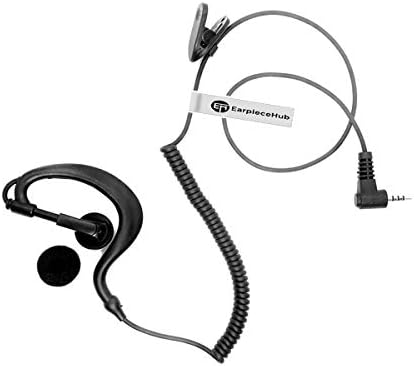 G SHAPE LISTEN RECEIVE ONLY EARPIECE EAR HANGER Compatible with 1 PIN SEPURA RADIO SRP2000, SRP3000, SRH3500, SRH3800, SRH3900