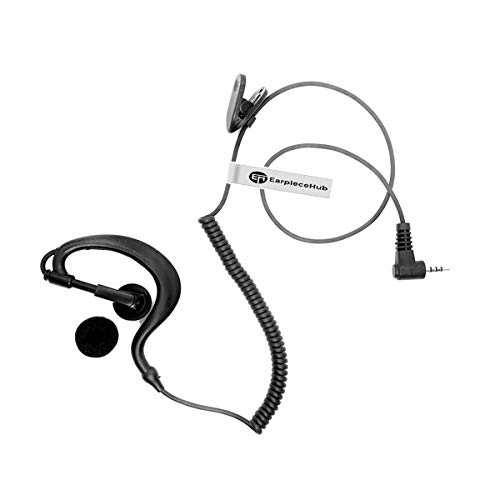 G SHAPE LISTEN RECEIVE ONLY EARPIECE EAR HANGER Compatible with 1 PIN SEPURA RADIO SRP2000, SRP3000, SRH3500, SRH3800, SRH3900
