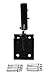 Vicreatwin 401AL Adjustable Iron Weathervane Roof Mount with Hardware