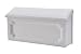 Gibraltar Mailboxes Windsor Medium Capacity Rust-Proof Plastic White, Wall-Mount Mailbox, WMH00W04 primary