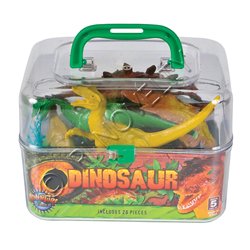 Adventure Planet Dinosaur Set with Carrying Case, 20-Piece