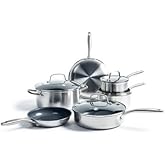 GreenPan Greenwich 10pc Stainless Steel Cookware Set