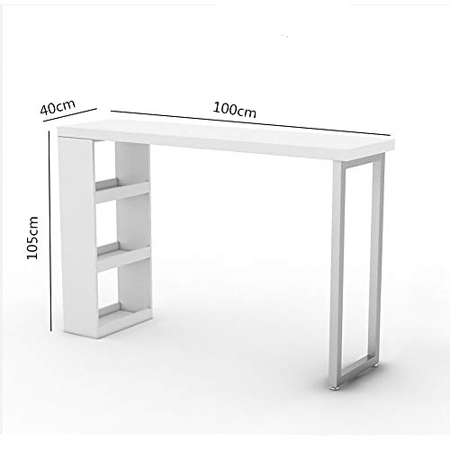 Zjcpow-HO Stehtisch Weiß Mehrzweck Bartisch Küche Frühstück Bar Esstisch Coffee Bar for eine Küche Frühstück Nooks… – Bild 8