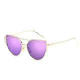 ASLNsong Women's Big Oversized Celibrity Love Punch Cat Eye Sunglasses MJ107