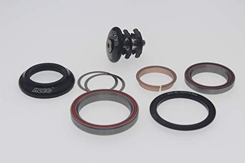 NECO H373C Carbon Fiber 1.5" Head Tube Recuced to 1-1/8" Fork Tube MTB Bike Headset 42-52.2mm Headtube ... - Thumbnail 2