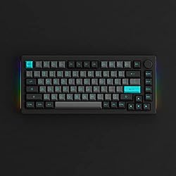 Akko Keyboard Keycaps Black&Cyan 197-Key ASA