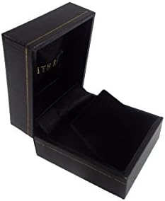 2ps Black Leatherette Earring Box Organizer Storage Display Gift Case