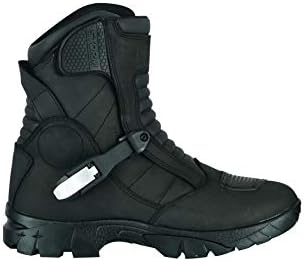 RAXIDMotorbike Black Storm Adventure Waterproof Motorcycle Boots Touring 100% Real Leather (UK14/US15/EU48)