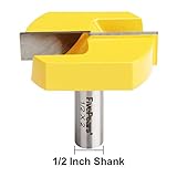 FivePears Cleaning Bottom Router Bits with 1/2 Shank,2-1/4 Cutting Diameter for Surface Planing Router Bit