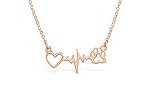Dog Paw Heartbeat Necklace, Dog