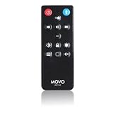 Movo AR150 Wireless Bluetooth Multi-Media Remote Control for Apple iPhone, iPad, iPod, iMac, MacBook with Camera, Volume, Playback, Brightness, Siri & Lock-Screen Controls