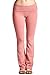 FASHION BOOMY Women’s Bootleg Yoga Pants with Foldover Waist – Active Workout Flare Leggings Small A-Pinkthumb 3