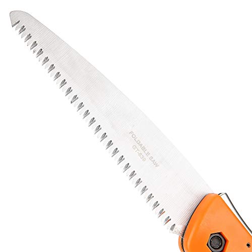 Klappsäge, Hand SK5 Stahl Klappsäge Gartenschnitt Klappsäge Camping Holzbearbeitungssäge GT-639 – Bild 4