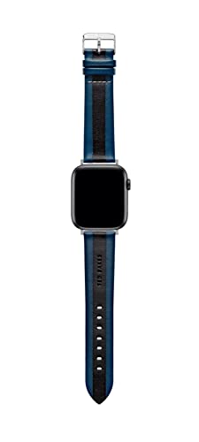 Ted Baker Double Leather Blue & Black Strap for Apple Watch® (Model: BKS42S216B…