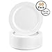 60 Pack | Heavyweight Hard Plastic Plates,- Disposable, China Look, Main Course .Wedding and Party Dinnerware, 10.25 inch, 