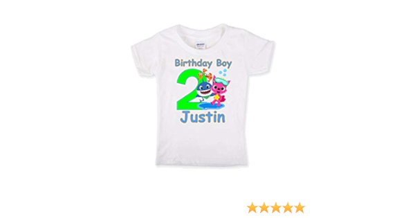 birthday boy baby shark shirt