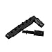 IKN Electric Guitar Tune-O-matic Bridge with Thumb Wheel for LP Style Guitar Bridge Replacement,Black
