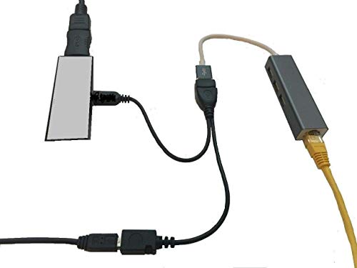 LAN Ethernet Adapter for (TV Stick 2nd Gen, 3rd Gen 4K, Gen 3rd 4K) Plus USB OTG Adapter, with 3 USB Port Hub for Most TV Streaming Devices - Media Stick - Xlentcomfortzone