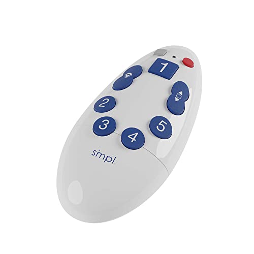 Smpl Simple TV Remote for The Elderly This Universal Large Button