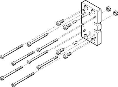 Festo 537170 Adapter Kit, Model HAPG-76, White