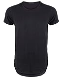 URBAN ICON MEN'S ROUND BOTTOM LONG TEES 