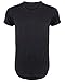 URBAN ICON MEN'S ROUND BOTTOM LONG TEES 