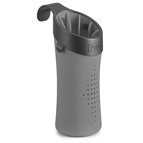 Polder BTH-7030-94 Hot Sleeve Hair Styling Tool Storage Caddy, 3″ x 3.75″ x 6.25″, Gray