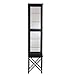 SEI CM2899 Anthony Lighted Curio Cabinet - Satin Black