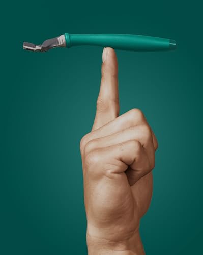 Harry\'s Original Razor for Men - Razor Handle and Blade Cartridge - Stocking Stuffer for Men - German Engineered Blades- Holiday Green Edition