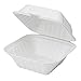 Clamshell Hinged Box Containers To Go Take Out Food Restaurant Case Disposable Boxes 6x6 100 Count