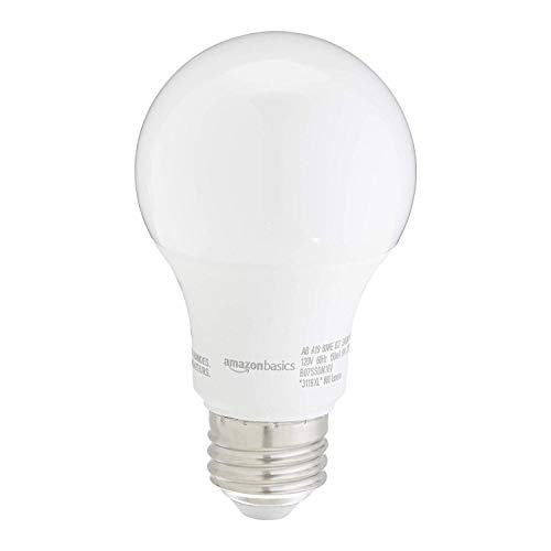 AmazonBasics 60W Equivalent, Soft White, Non-Dimmable, 10,000 Hour Lifetime, A19 LED Light Bulb | 24 - //medicalbooks.filipinodoctors.org