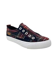 Blowfish Malibu Women's Play Navy Campus Plaid 10 M