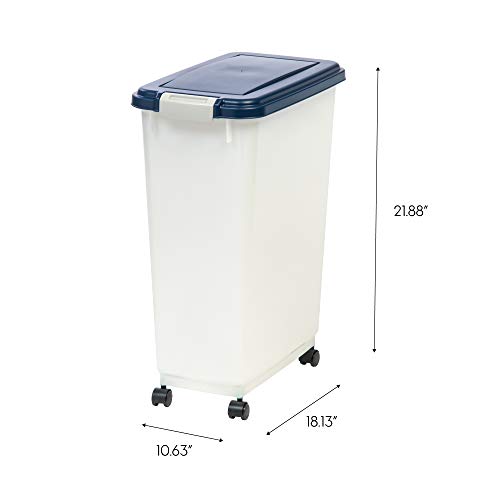 IRIS USA 35 Lbs / 47 Qt WeatherPro Airtight Pet Food Storage Container
