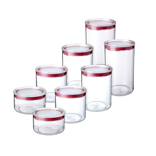 TATAY Kitchen Canister Dishwasher Safe Stackable Design Silicone Seal Lid