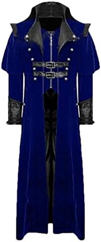 XTX Men Costume Steampunk Basic Gothic Tailcoat Victorian Long Jacket Coat