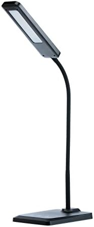 SuwaSWE SuwaSWE-BL02 Eye-Care LED Desk Lamp 3 Lighting Modes 5-Level or Stepless Dimmer Touch-Sensitive Control Panel, 30-Min Auto Timer DC Input USB Output(Charge Phone), Matte Black