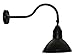 Gooseneck Barn Light Fixture (1 Pack) - Black - Adjustable 10