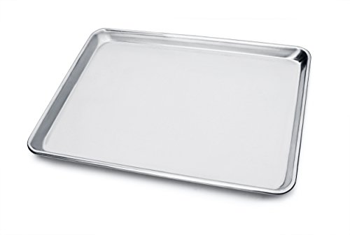 New Star Foodservice 36848 Commercial 18-Gauge Aluminum Sheet Pan, 9 x 13 x 1 inch (Quarter Size) Pack of 12