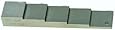 5-step Calibration Block for Ultrasonic Thickness Gauge 0.1"-0.2"-0.3"-0.4"-0.5"