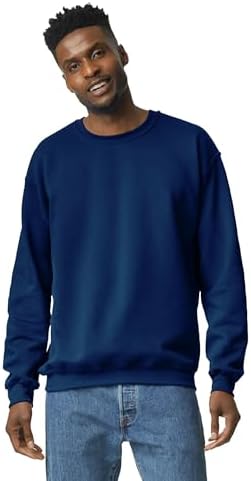 Gildan Adult Fleece Crewneck Sweatshirt, Style G18000, Dark