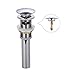 ESFORT Bathroom Sink Pop Up Drain with Overflow, Sink Pop Up Drain Stopper, Polished Chrome
