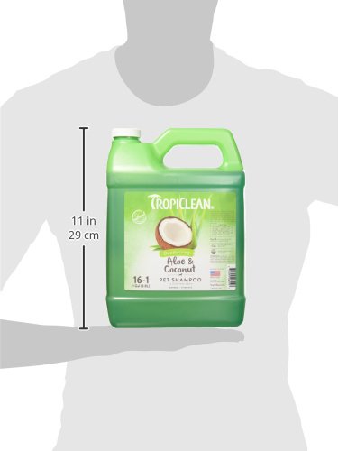 Tropiclean Deodorizing Aloe and Coconut Pet Shampoo, 1 Gall