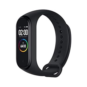 Xiaomi Band 4 Pulsera de Fitness Inteligente Monitor de Ritmo cardíaco 135 mAh Pantalla Color Bluetooth 5.0 más Reciente 2019, Negro