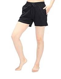 WEWINK CUKOO - Pantalones cortos de algodón para mujer con bolsillos