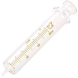 Jiaxix 5 Pack 30ml Glass Syringes With Caps