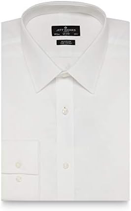 Jeff Banks Men Big and Tall Designer White Regular Fit Cotton Shirt