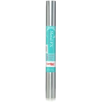 Con-Tact Brand, Faux Stainless Metal FX Creative Covering Self-Adhesive Shelf and Drawer Liner, 18-Inches by 6-Feet, Steel