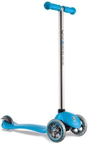 Globber Three Wheel My Free Fixed Scooter (Chrome/Blue) by Turnstyle Brands